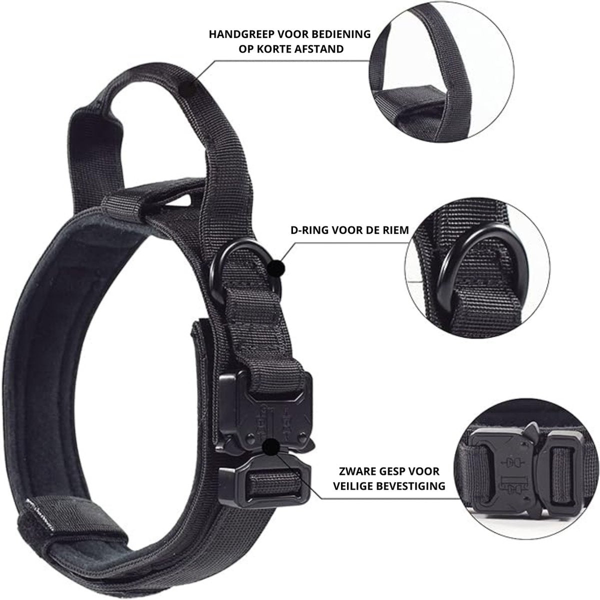 Kleurrijke Tactical Hondenhalsband