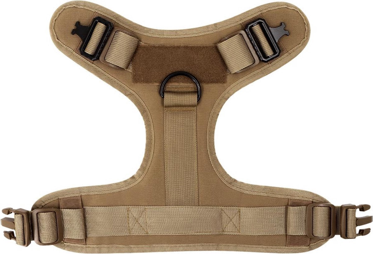 Tactical Hondentuigje met Leiband & 12 Patches - K9