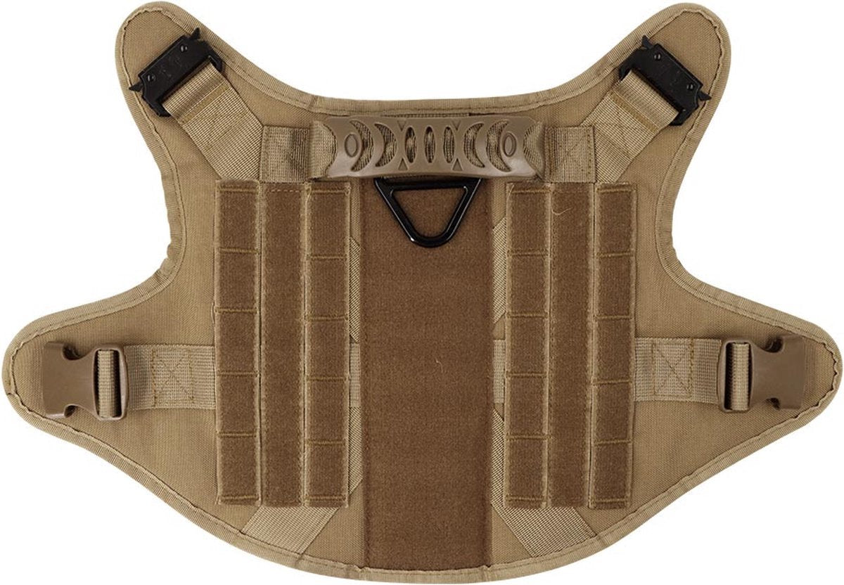 Tactical Hondentuigje met Leiband & 12 Patches - K9