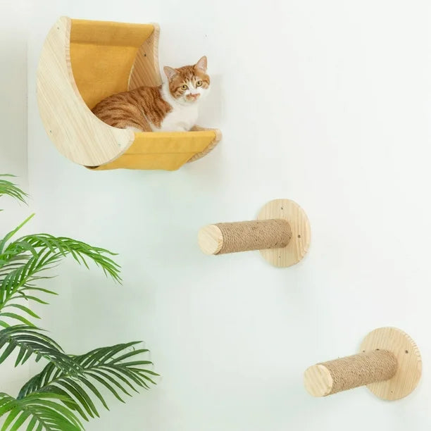 Klimmeubels voor Katten Houten Plateaus & Klimtouw