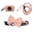 DreamPawz - 4-Delige Set van Halsband met Strik, Leiband & Poepzakjesdispenser - Visgraat