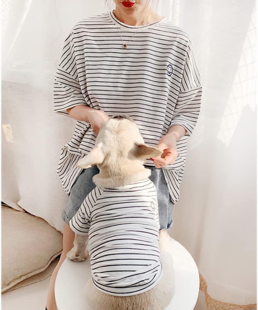 PetMundo - Matching T-Shirts voor Hond & Baasje - Gestreept