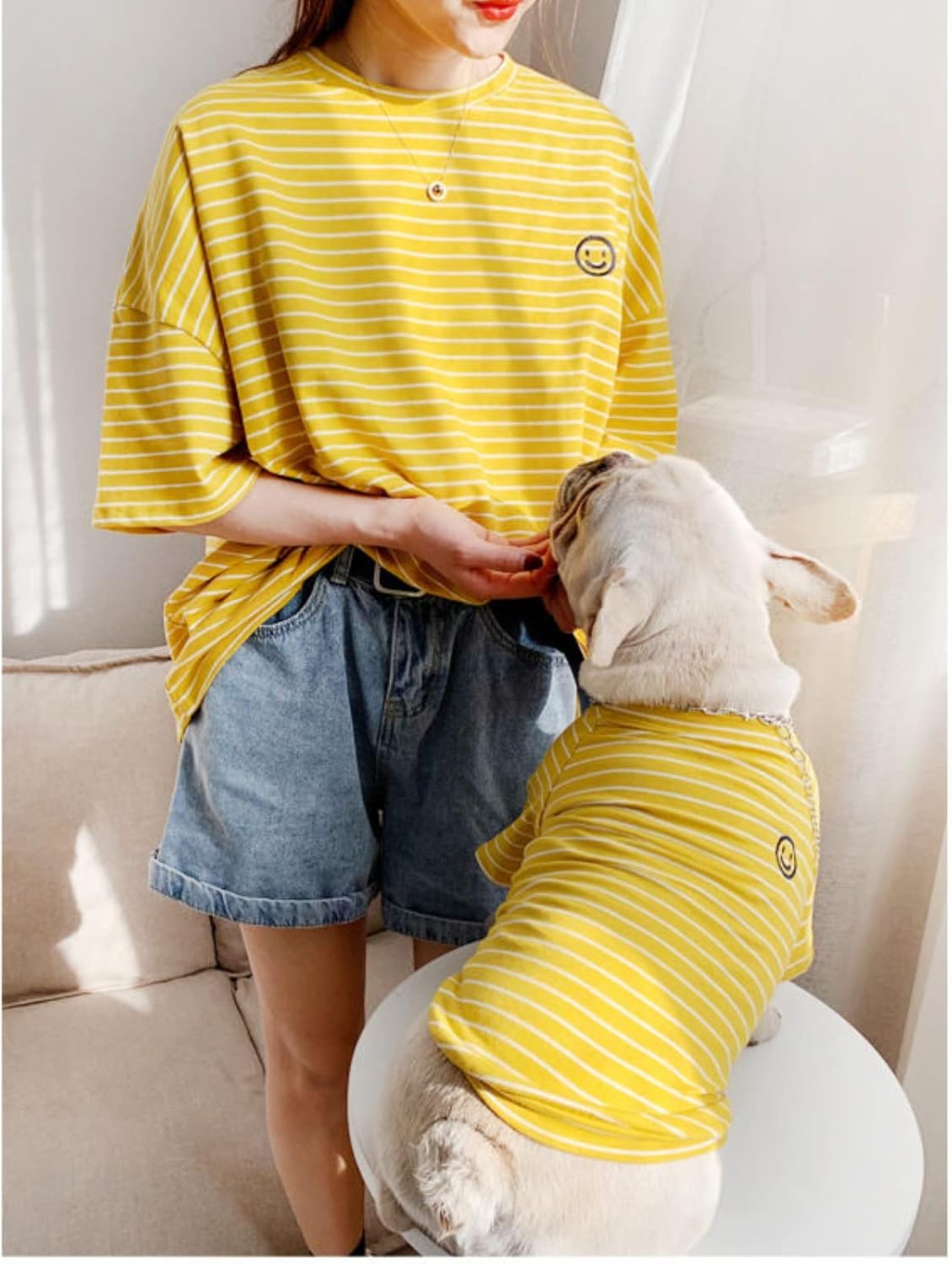 PetMundo - Matching T-Shirts voor Hond & Baasje - Gestreept