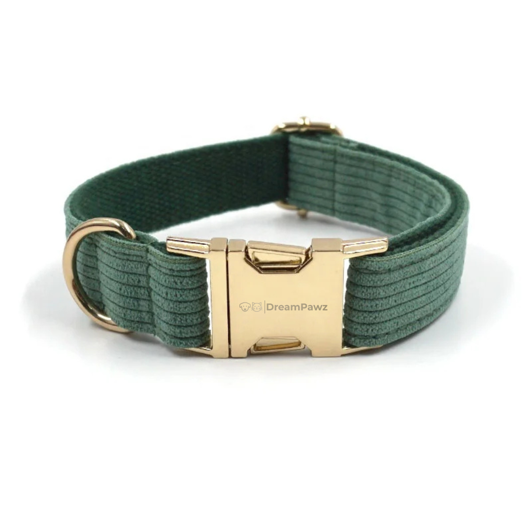 Corduroy Set met Strik, Halsband & Riem