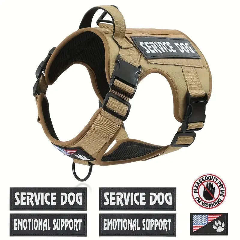 Tactical Hondenharnas inclusief Patches