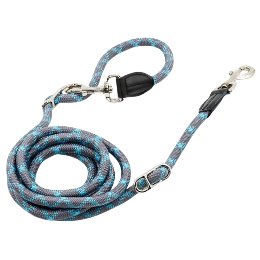 Blauwe DreamPawz multifunctionele hondenriem 2,6 meter