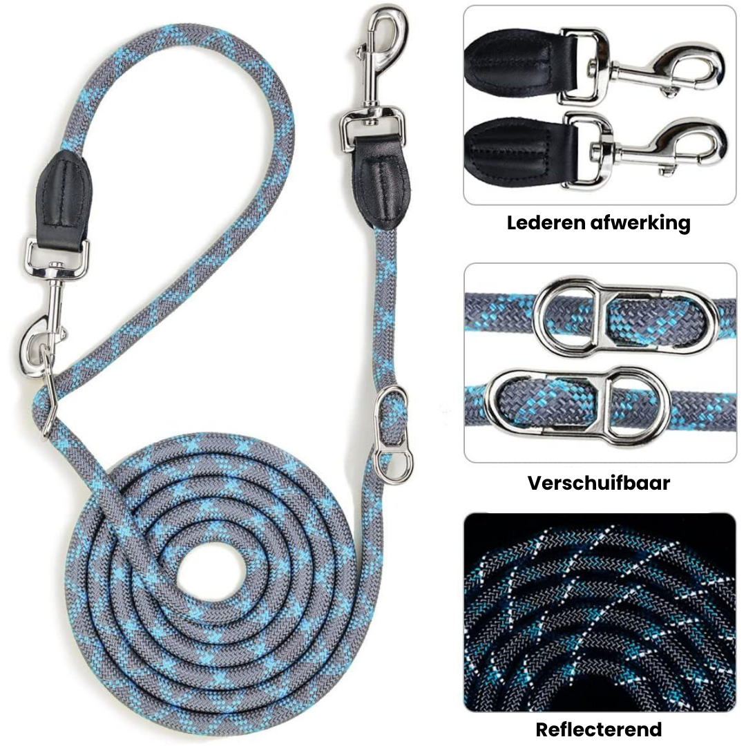 Eigenschappen van de DreamPawz multifunctionele hondenriem 2,6 meter