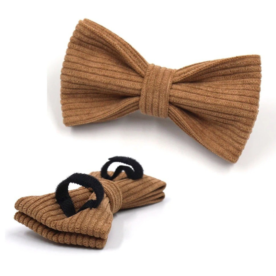 Bruine corduroy strik