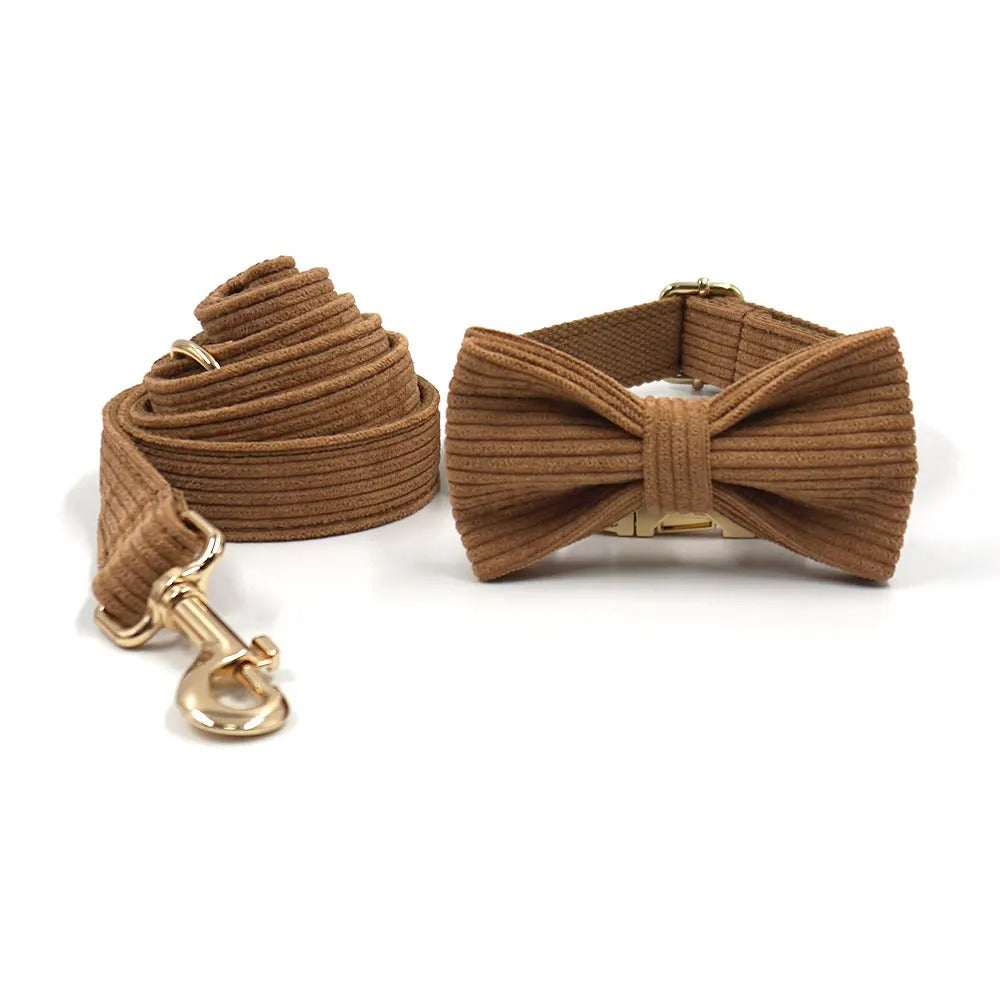 Bruine corduroy 3 piece set