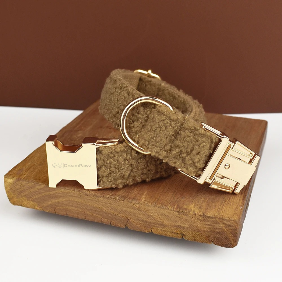 Bruine Teddy Ready Halsband geopend