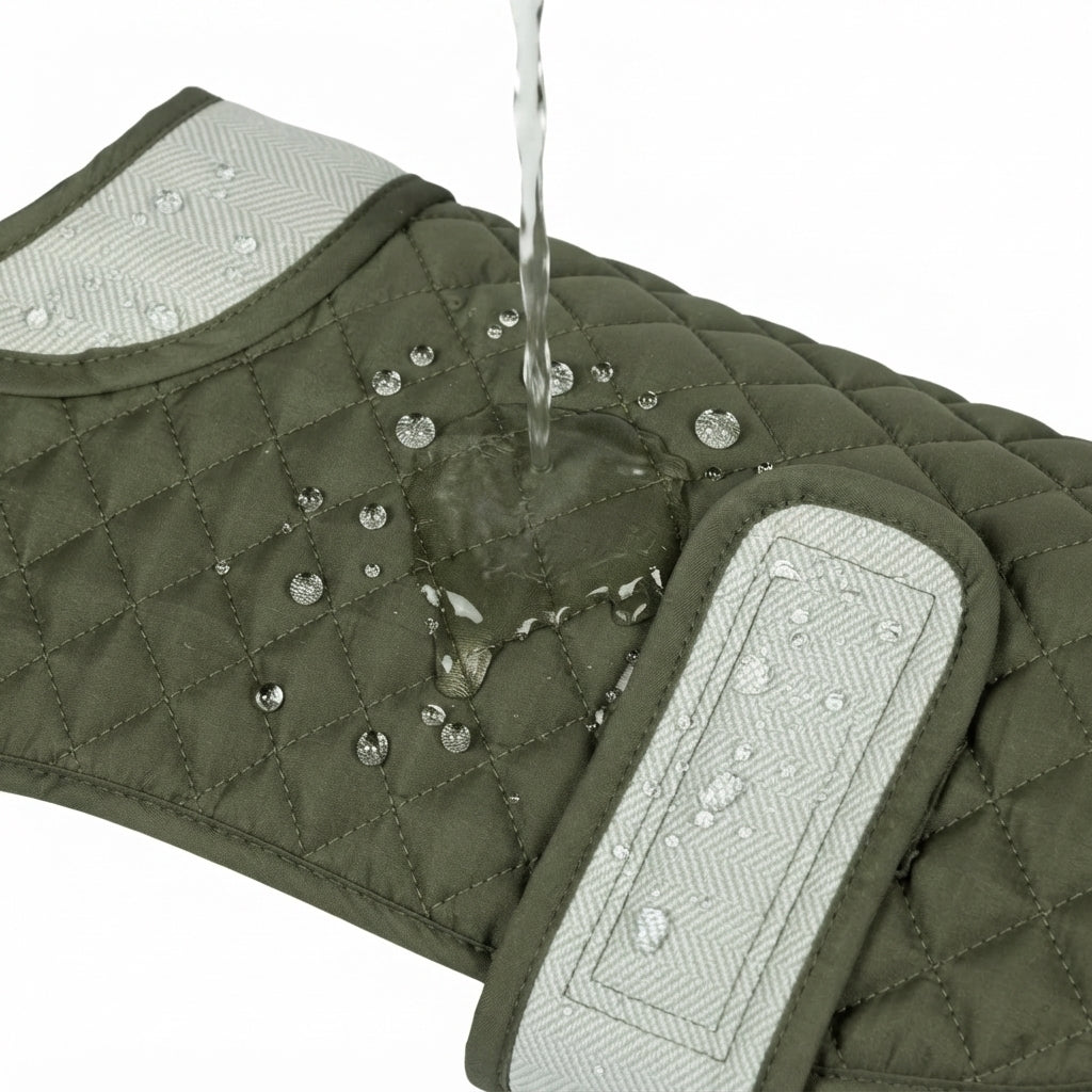 Waterproof Groeen Luxe Gewatteerde Hondenjas - Quilted Chic - DreamPawz