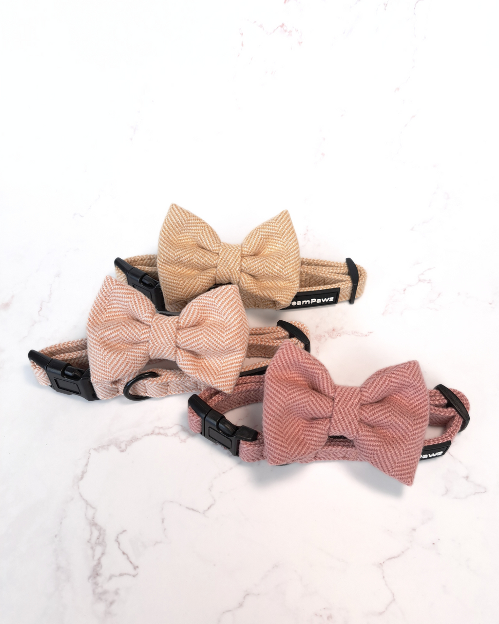 DreamPawz - Halsband met Strik - Visgraat