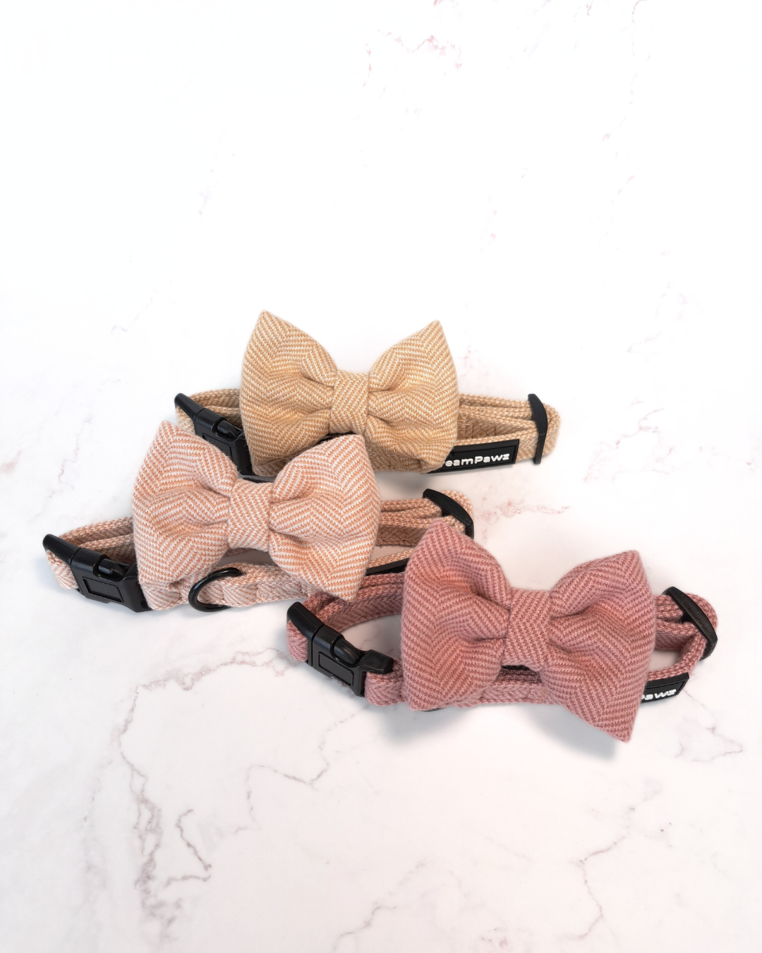 DreamPawz - Halsband met Strik - Visgraat