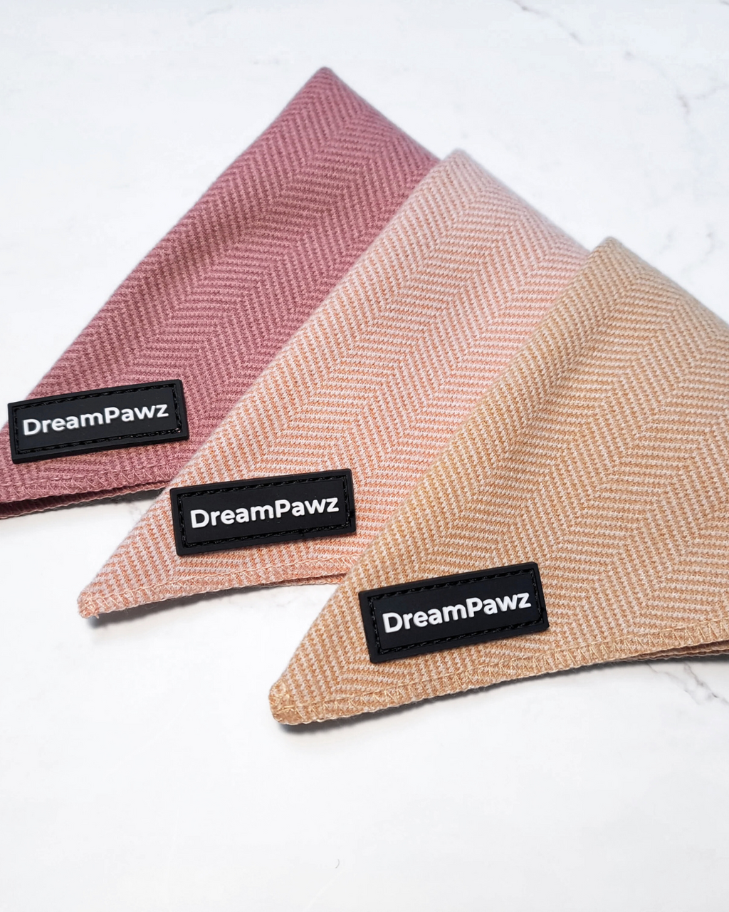 DreamPawz - Set van 3 Bandana's - Visgraat
