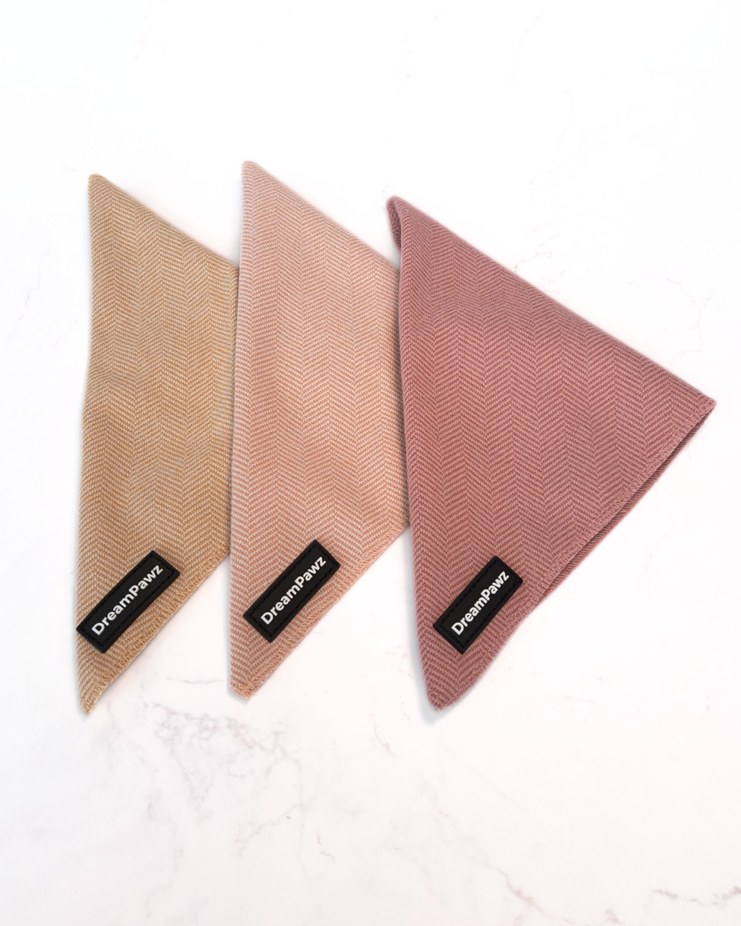 DreamPawz - Set van 3 Bandana's - Visgraat