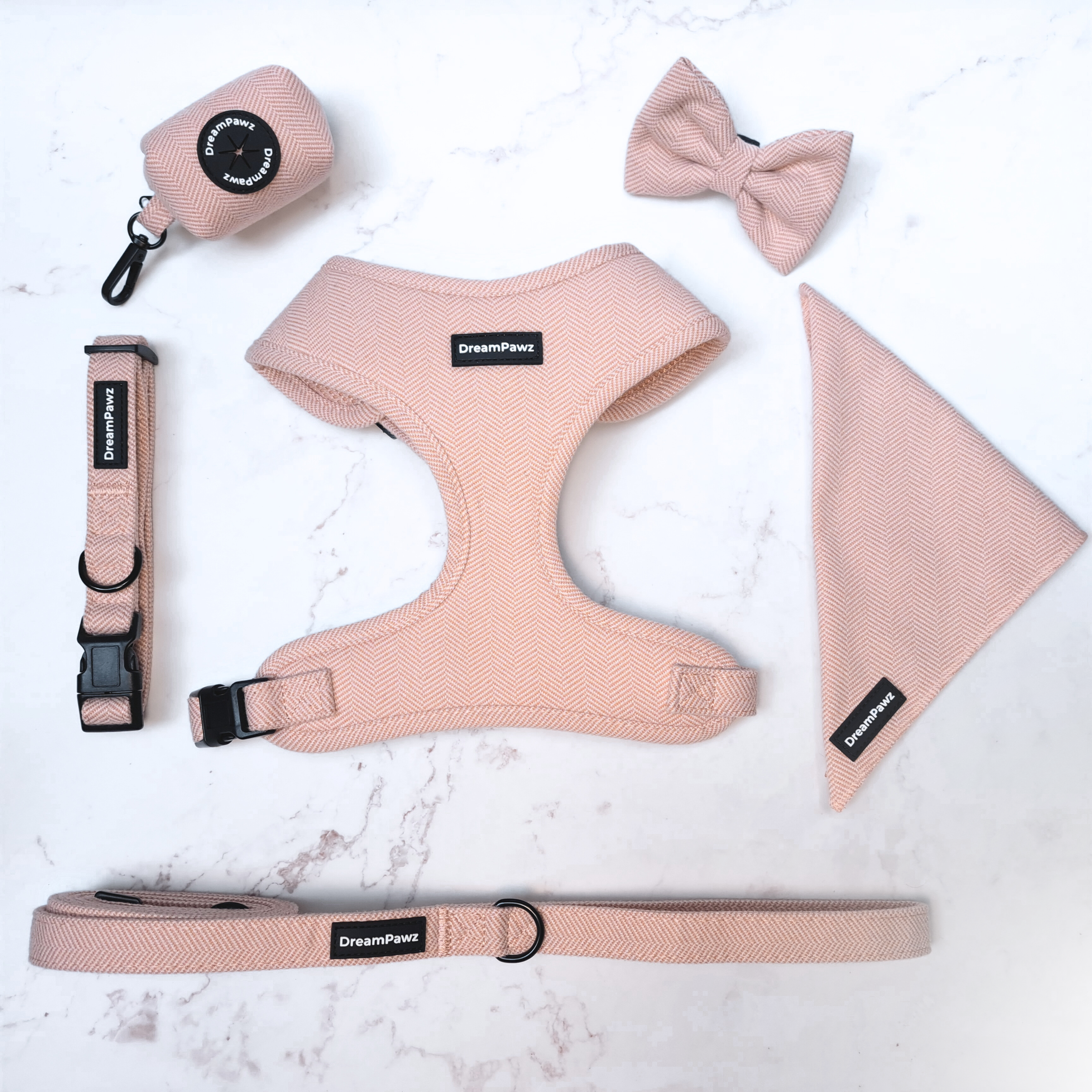 DreamPawz - 6-delig Harnas Set - Visgraat