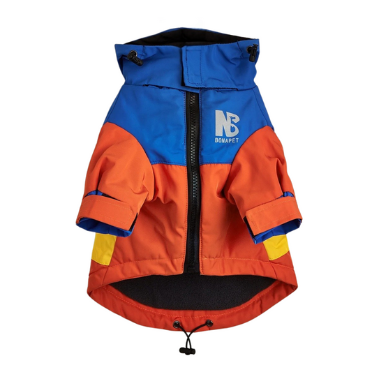 Rode regenjas voor honden