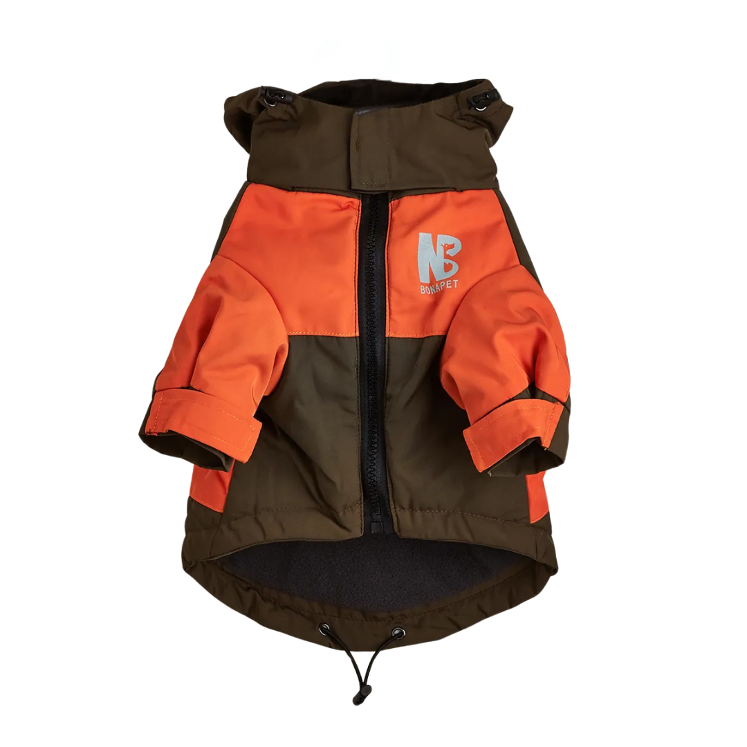 Bruine regenjas voor honden