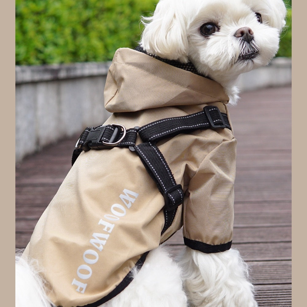 WOOFWOOF – 2-in-1 Regenjas & Hondentuigje