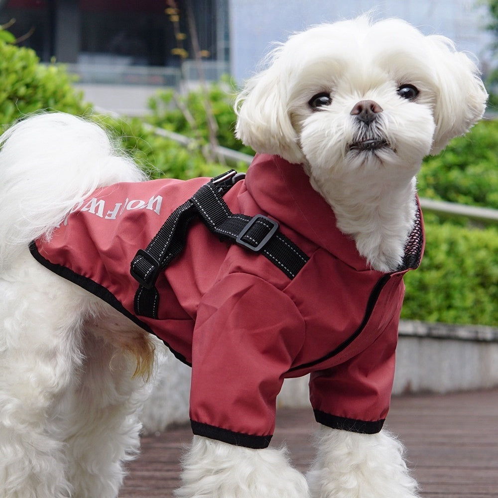 WOOFWOOF – 2-in-1 Regenjas & Hondentuigje