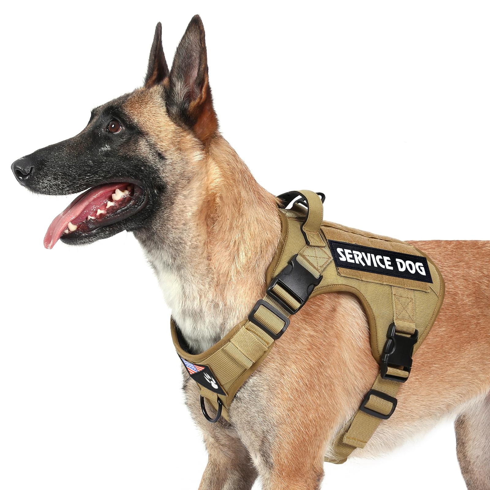 Tactical Hondenharnas inclusief 6 Patches