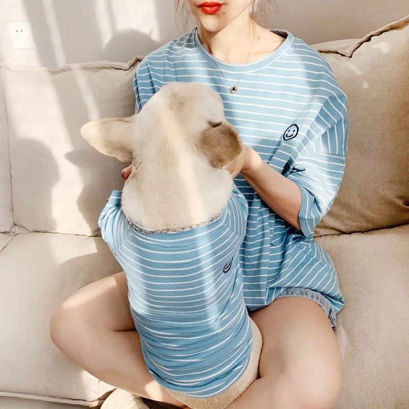 PetMundo - Matching T-Shirts voor Hond & Baasje - Gestreept