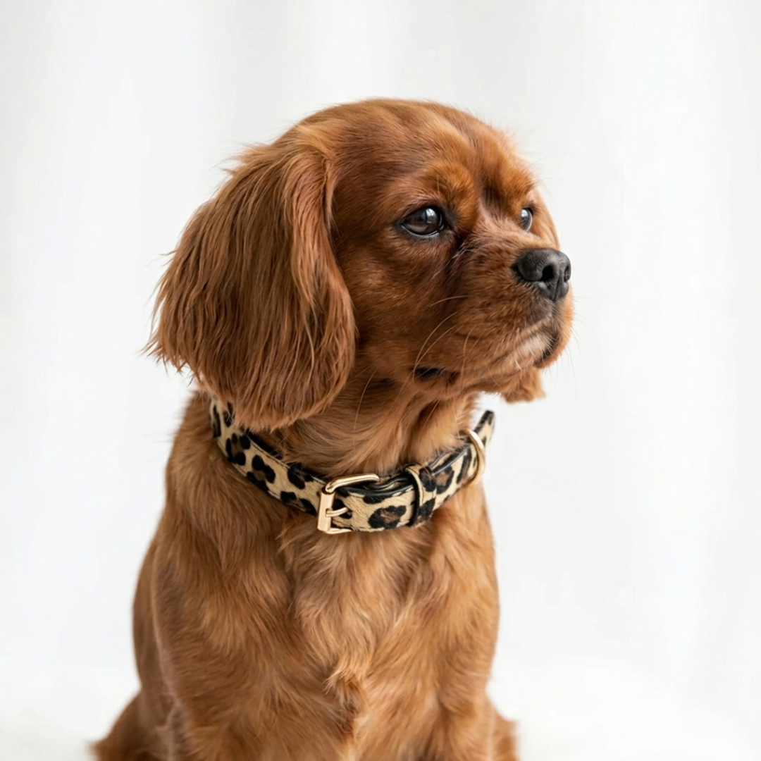 Luxe Halsband met Panterprint