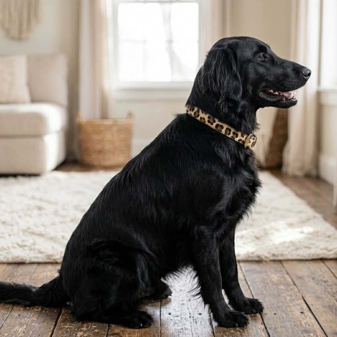 Luxe Halsband met Panterprint