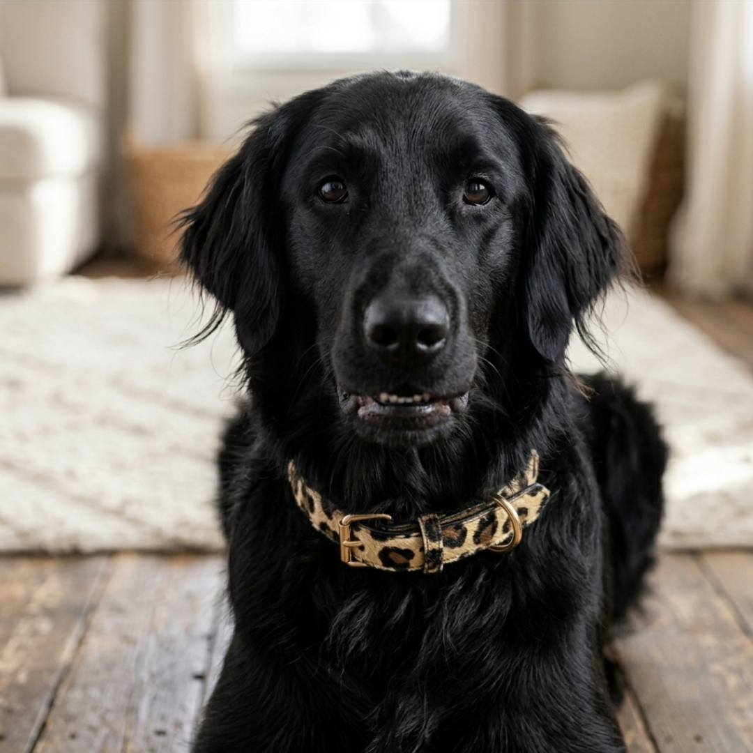 Luxe Halsband met Panterprint