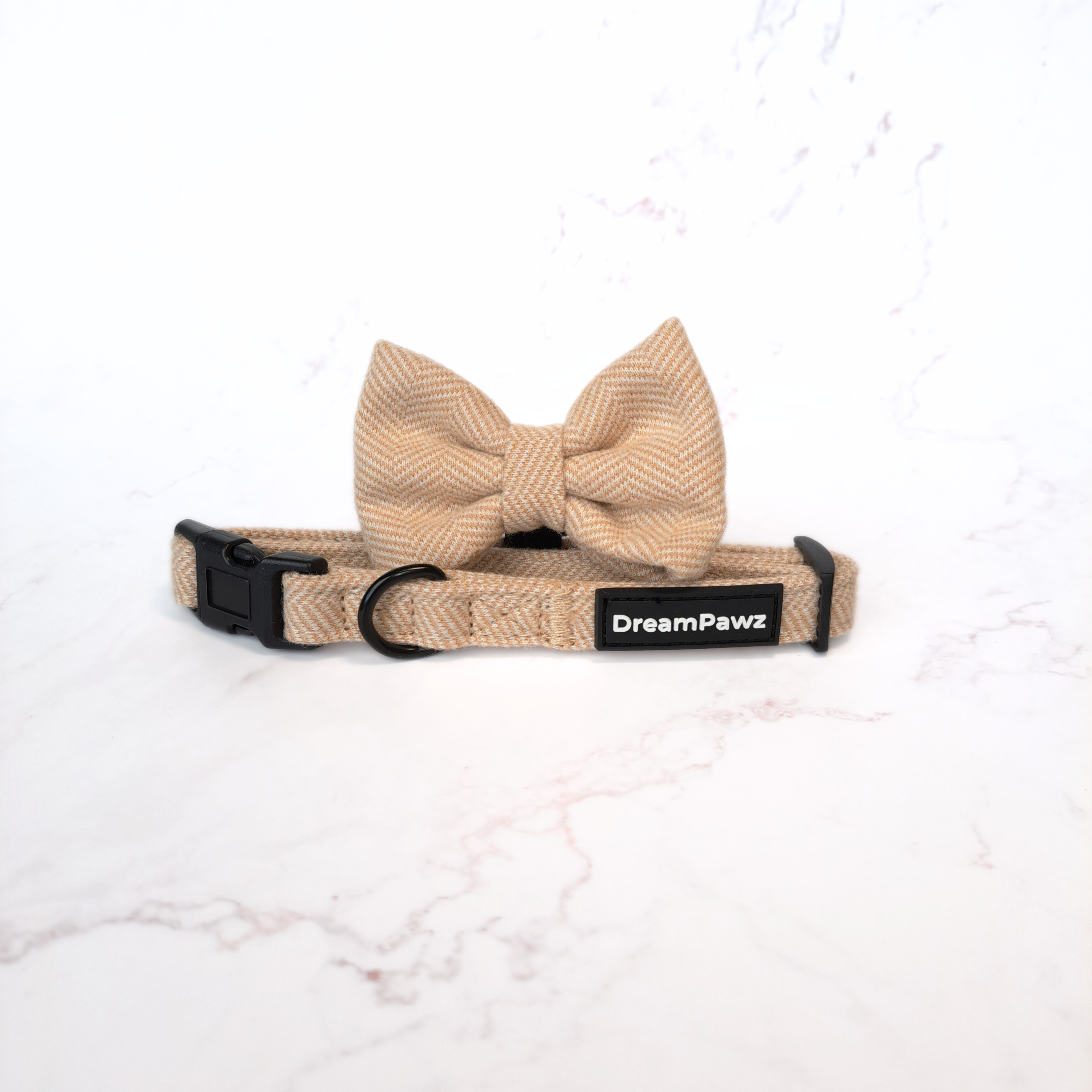 DreamPawz - Halsband met Strik - Visgraat