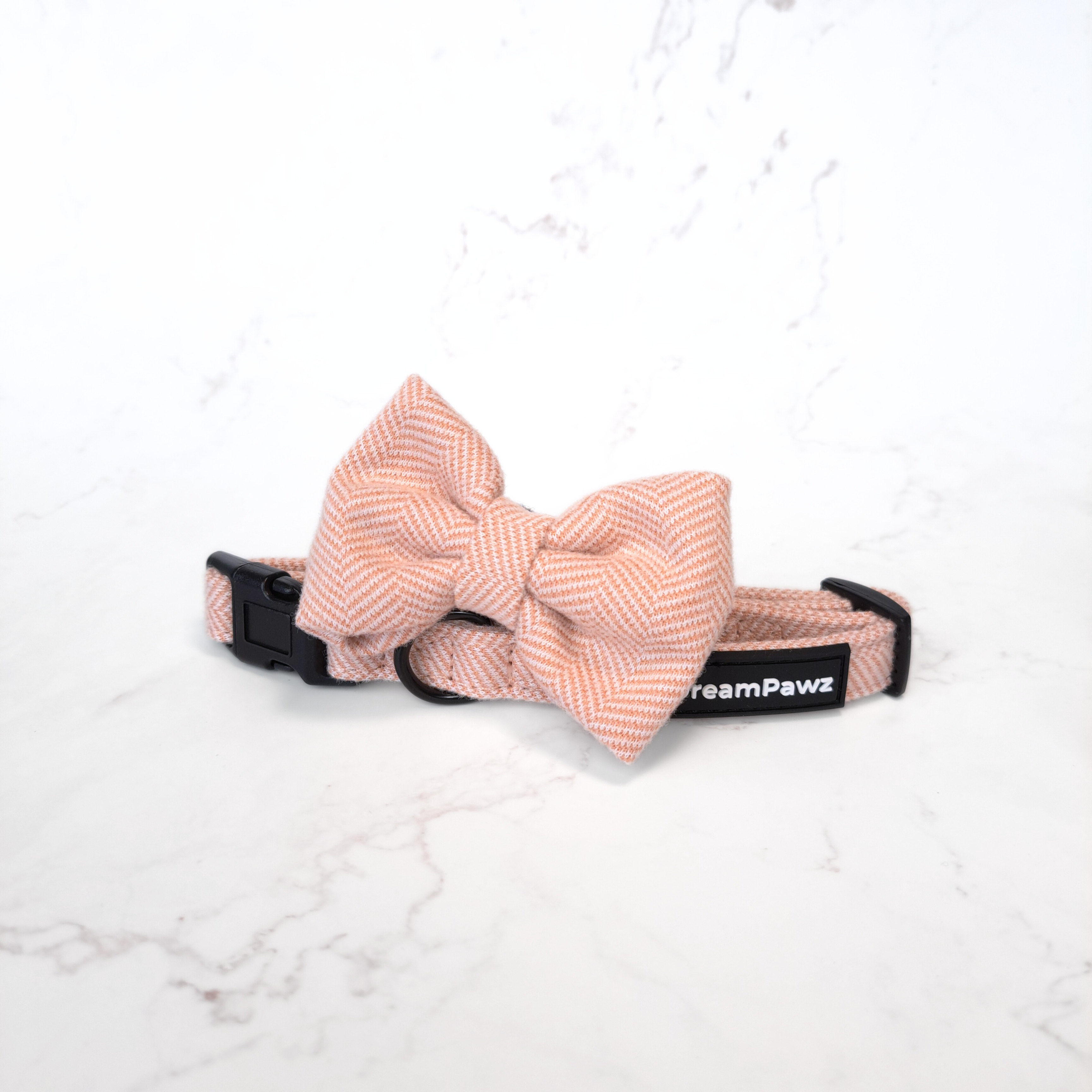 DreamPawz - Halsband met Strik - Visgraat