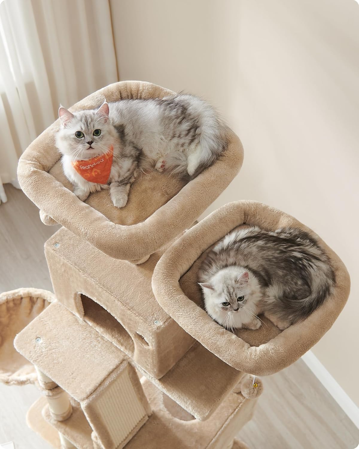 Feandrea - Mega XXL Krabpaal 206 cm – Multi-Level