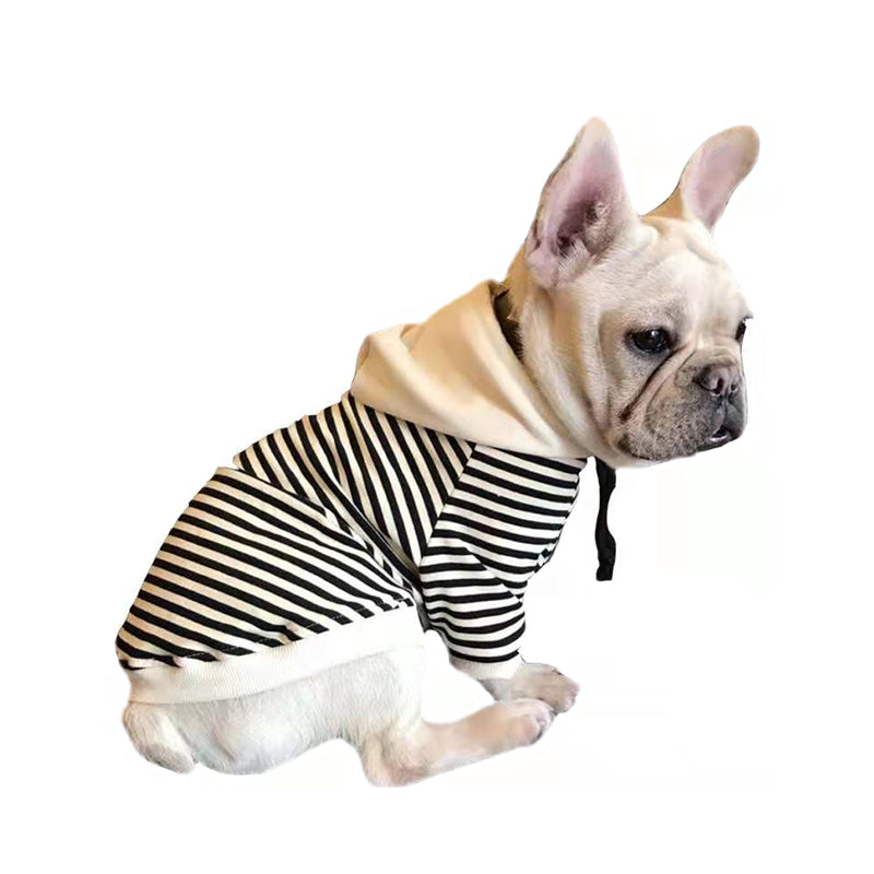 Matching Hoodie voor Hond & Baasje - B/W Stripes