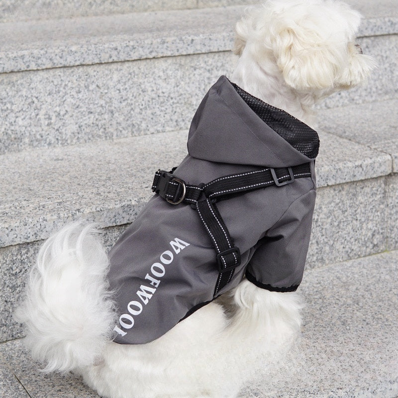 WOOFWOOF – 2-in-1 Regenjas & Hondentuigje