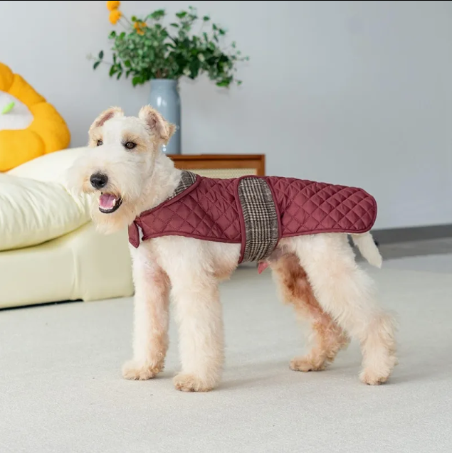 Gewatteerde Hondenjas - Burgundy Rood