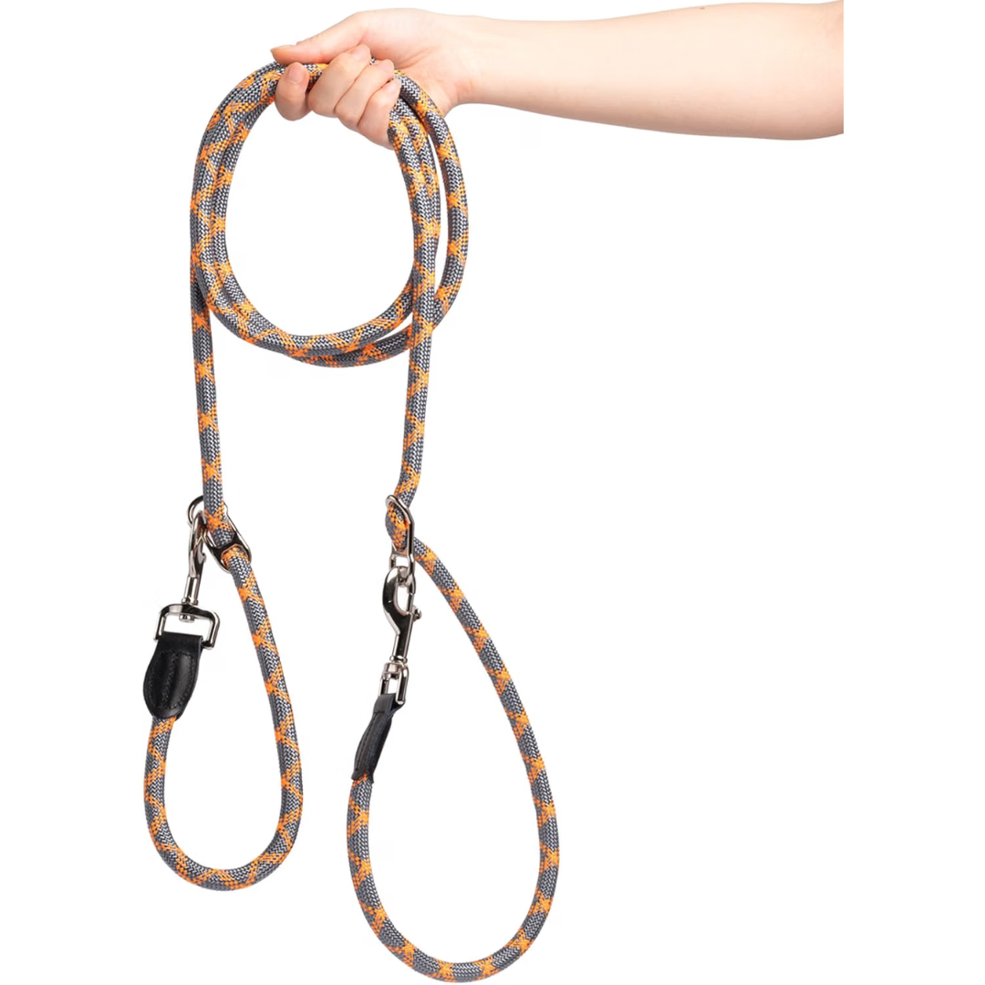 Oranje DreamPawz crossbody hondenriem 2,6 meter