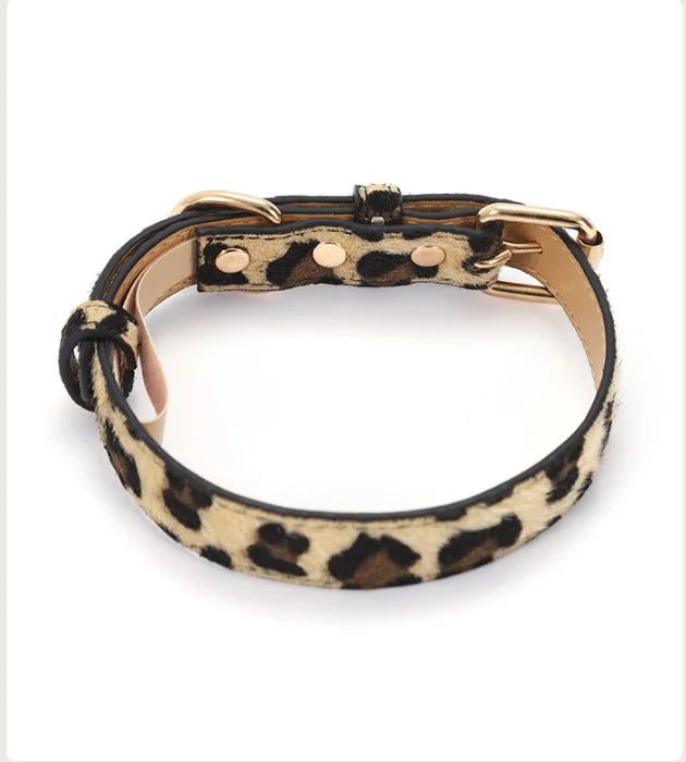 Luxe Halsband met Panterprint
