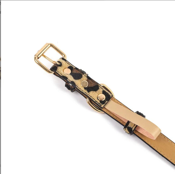 Luxe Halsband met Panterprint