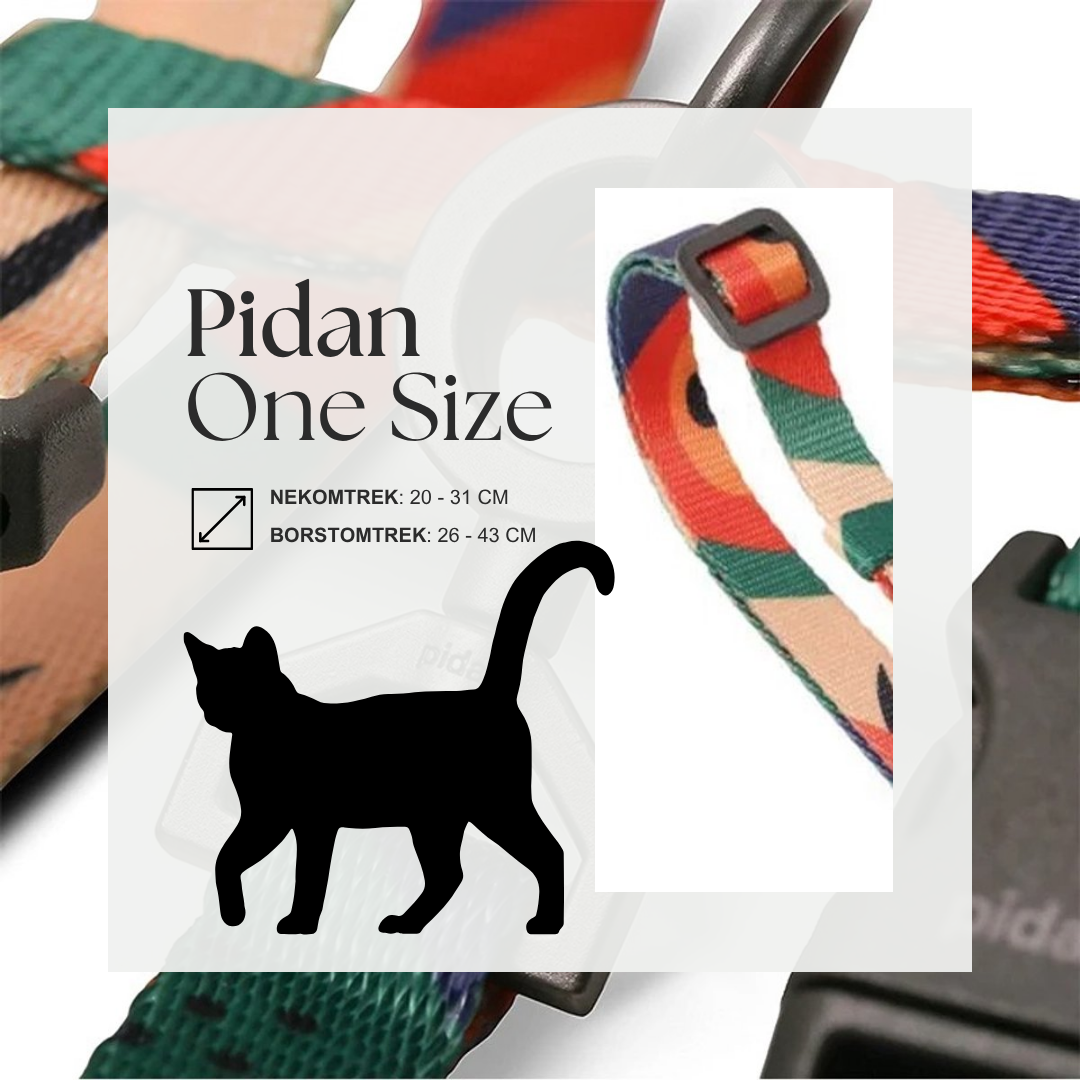 Pidan - Set met Kattentuigje en Riem