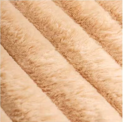 Bruine hondenmand corduroy detail stof