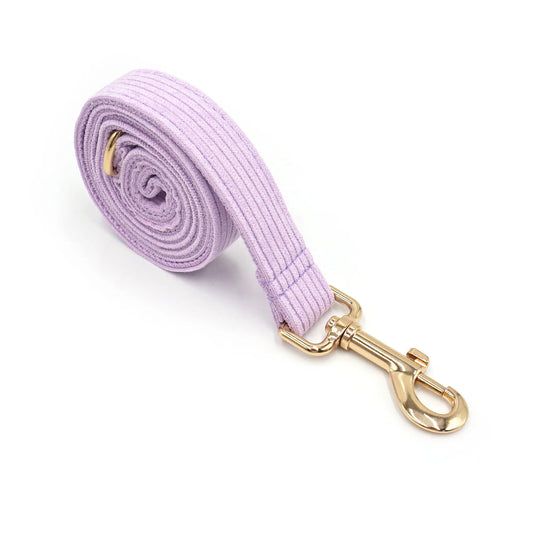 Corduroy Set met Strik, Halsband & Riem - DreamPawz