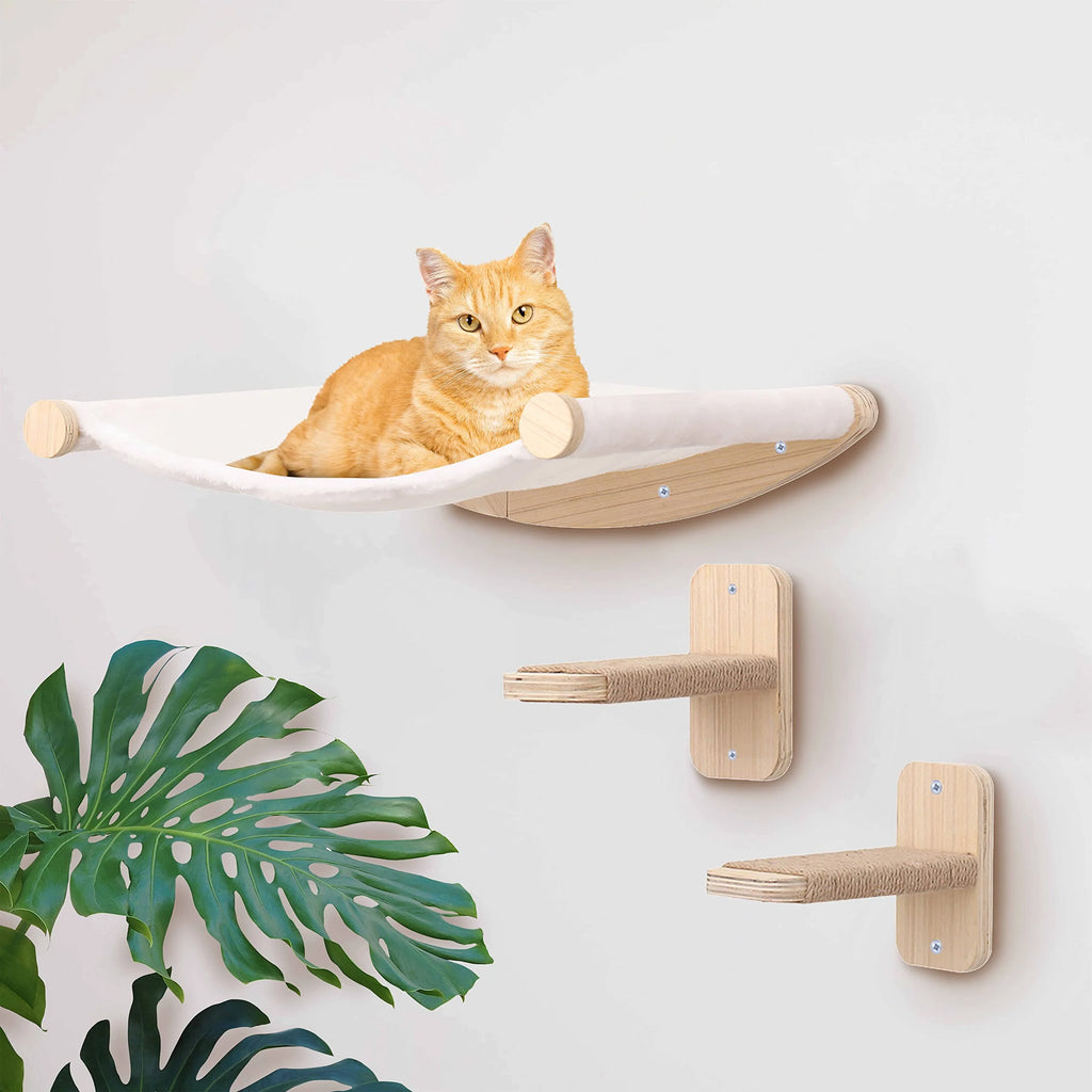 Klimmeubels voor Katten Houten Plateaus & Klimtouw