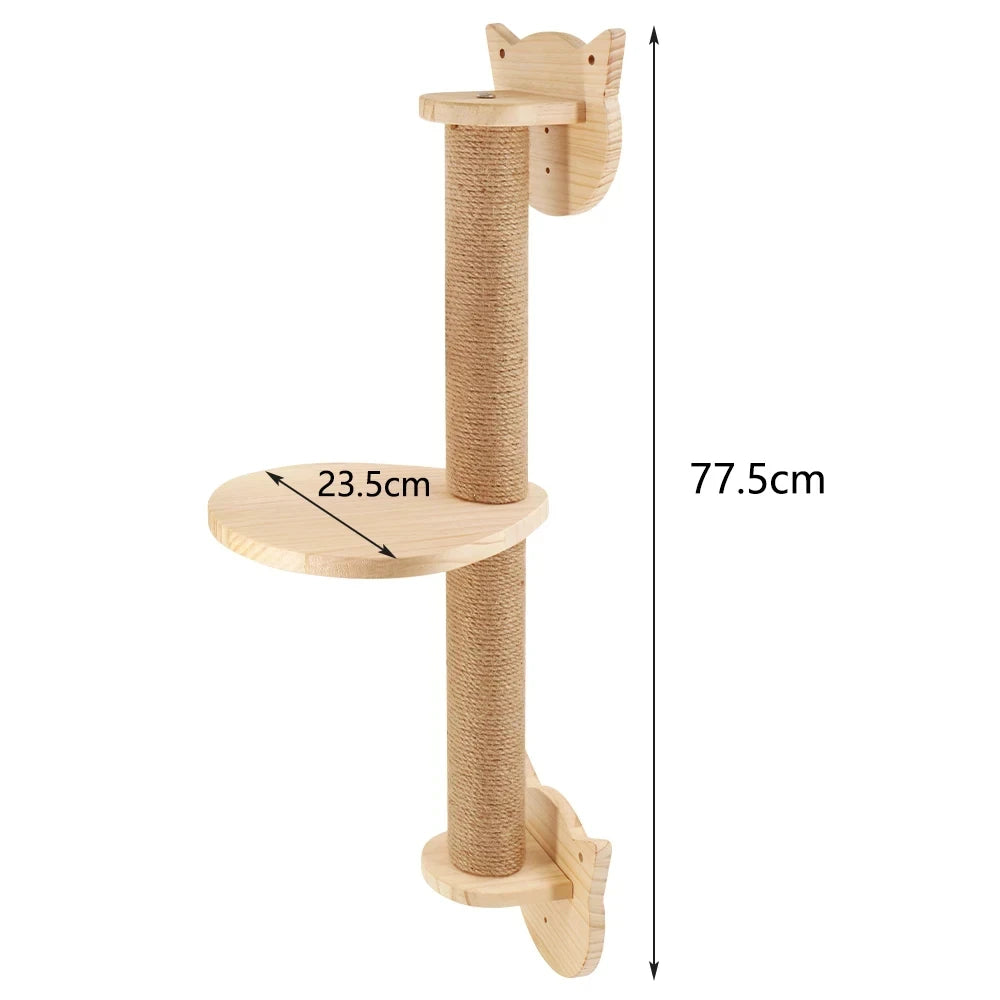 Klimmeubels voor Katten Houten Plateaus & Klimtouw