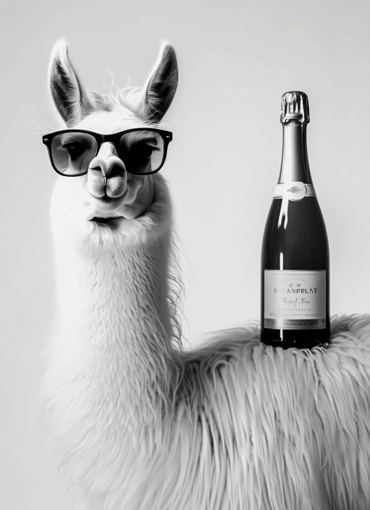 Canvasposter - Apero Honden - Zwart/Wit