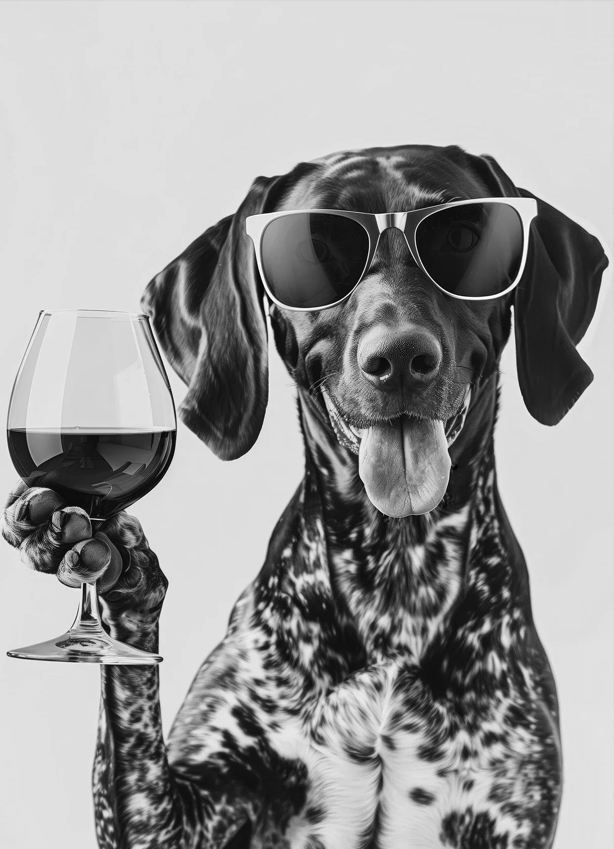 Canvasposter - Apero Honden - Zwart/Wit