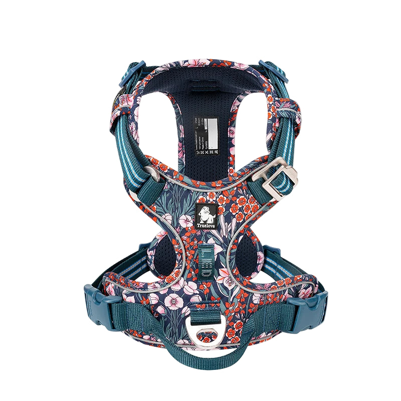 Truelove - Anti-Trek Reflecterend Hondenharnas met Bloemenpatroon (2025)