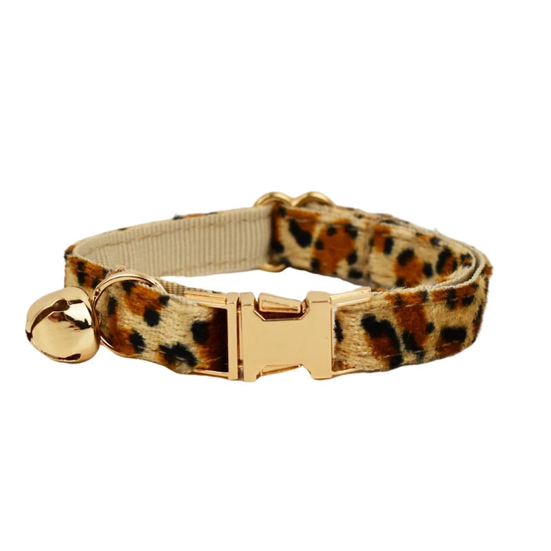 Kattenhalsband met Strik – Panterprint