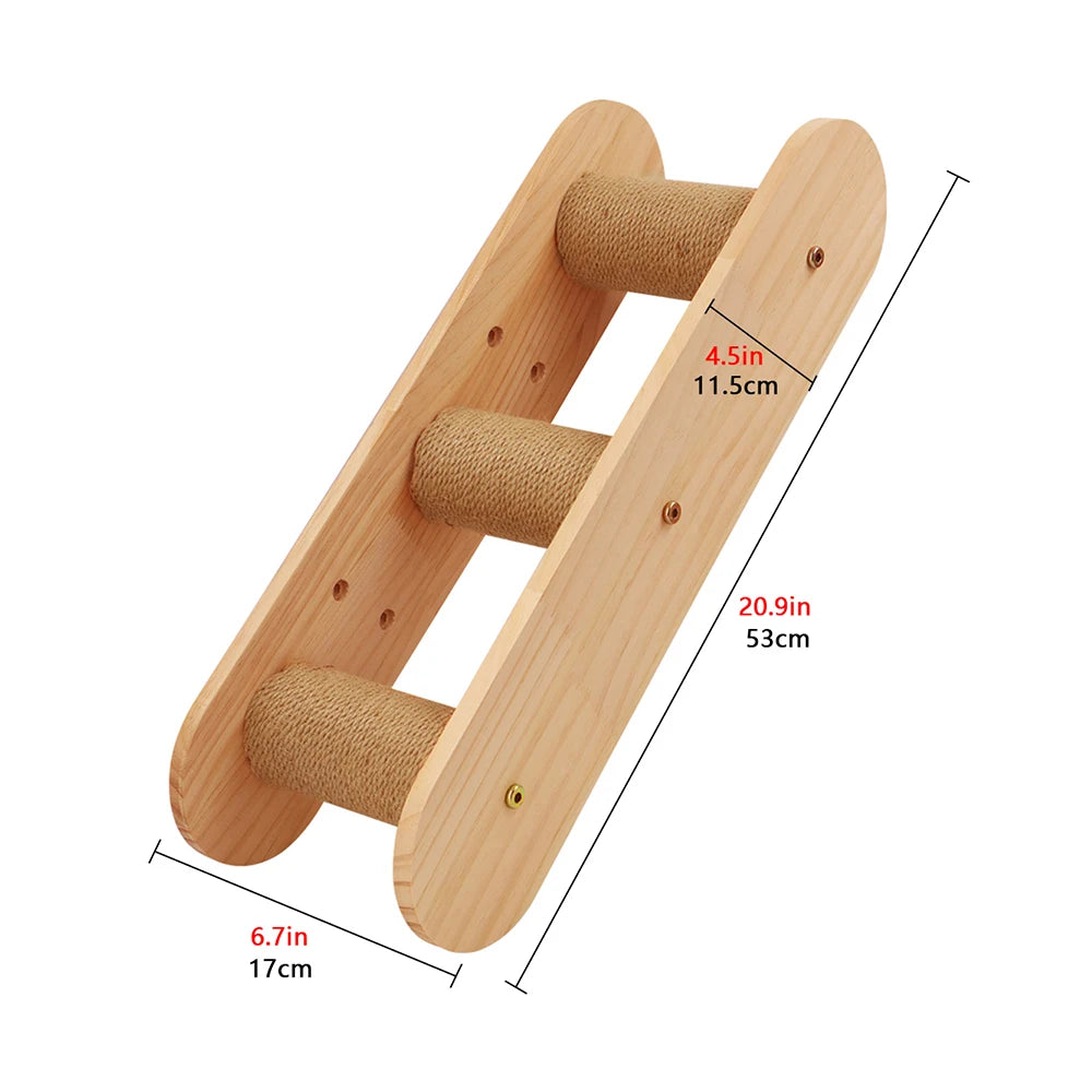 PATYOCAT - Modulaire Kattenwand Klimset met Krabpaal en Optionele Trap