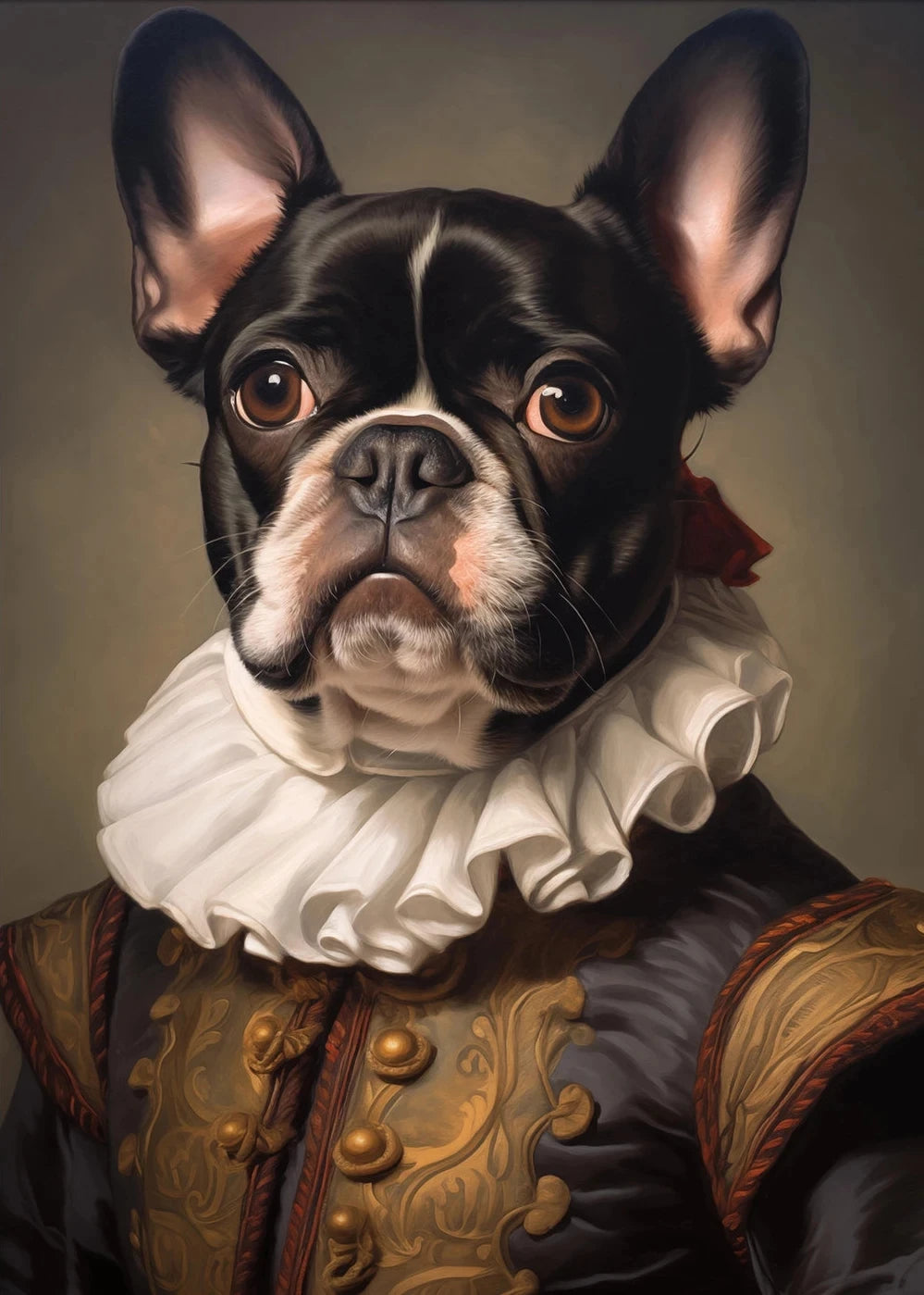 Canvasposter - Middeleeuws Hondenportret