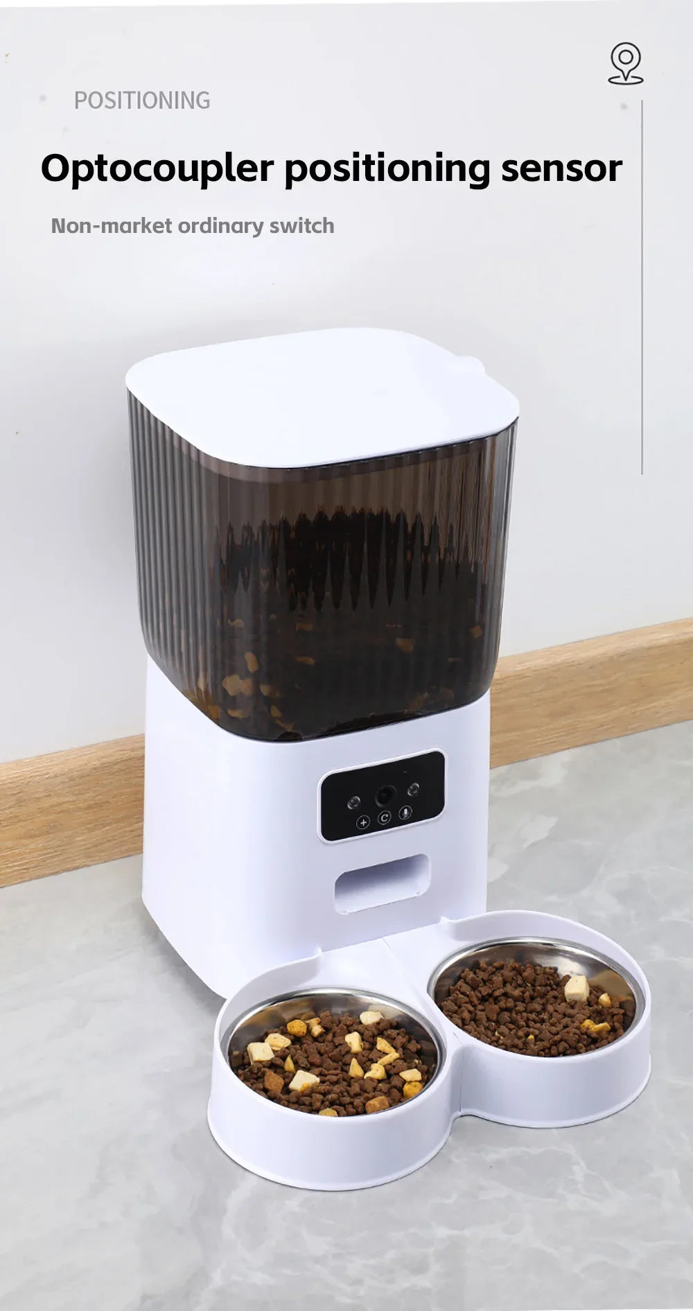 5L Slimme Voerbak met Camera/WiFi - Automatische Katten- & Hondenvoerdispenser
